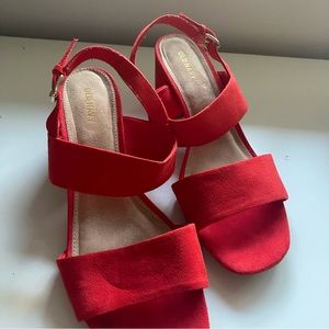 Suede Old Navy Red Pumps | Size: 8